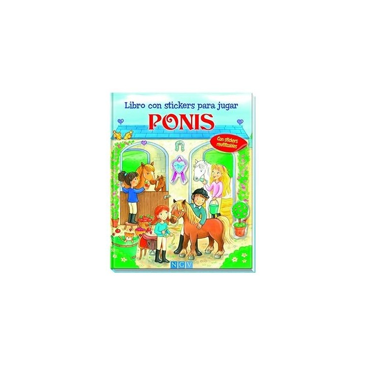 PONIS. Libro con stickers para jugar.